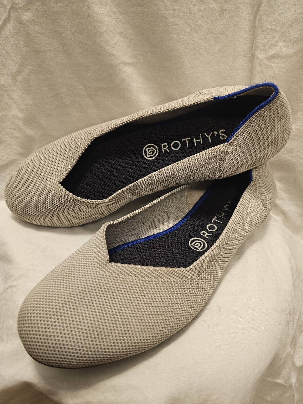 Rothy's Women's The Flat Flax Gray Ballet